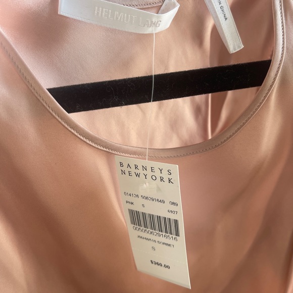 HELMUT LANG Pink Silk Satin Back Twist Barbiecore Top - NWT - Picture 4 of 4